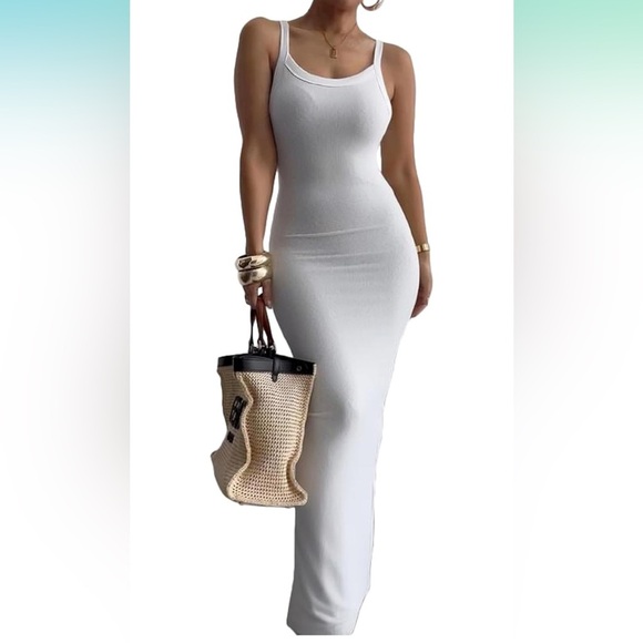 Tank Dresses Ribbed Bodycon Mini Sleeveless Casual Slim Fitted Pencil Dress
8007 - Picture 1 of 1